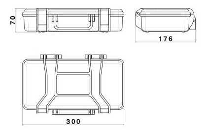 Imagem 3 de 4 de Maleta Case Estojo Rigido Resistente Agua Pó Para Hd Edc