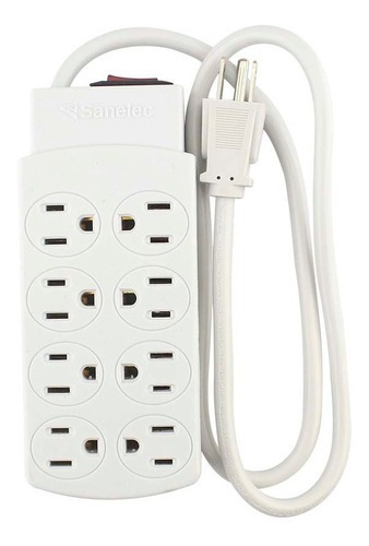 Multicontacto 8 Entradas Cable 76cm