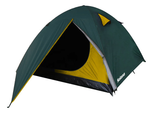 Carpa 4 Personas Con Cubretecho Y Abside Impermeable Reforzada