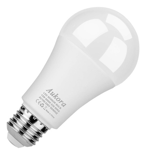 Bombilla Led Con Sensor De Seguridad, 12 W (equivalente A 10