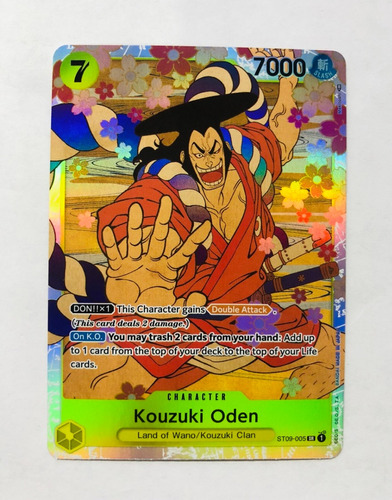 Kouzuki Oden St09-005. Super Rare. One Piece.