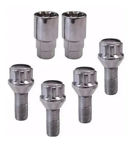 Imagen 1 de 4 de Bulones Tuercas Antirrobo Rueda Llanta Ford Ka 1996 A 2019
