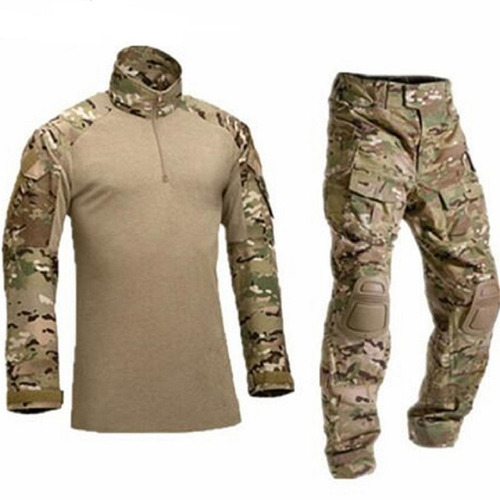 Tenida Tactica Multicam Camisa + Pantalón + Protecciones