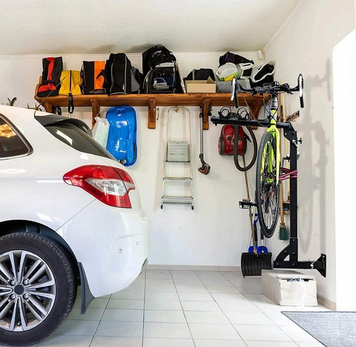 Soporte Pared Porta Bicicletas Cubo 2 P. Guardar / Musicarro