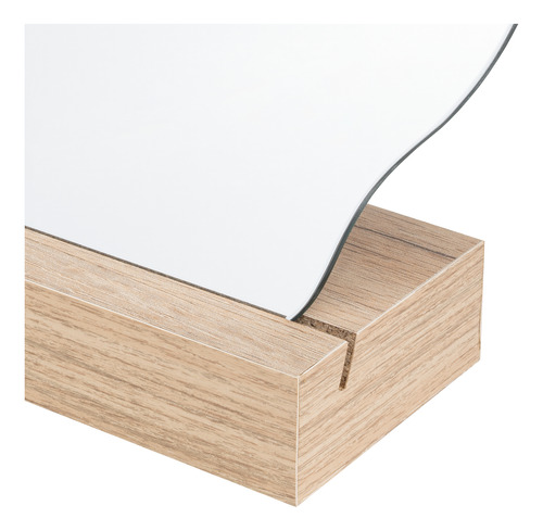 Espejo April Forma Irregular Base Madera