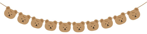 Banner De Oso, Accesorios, Pancarta De Cumpleaños Para