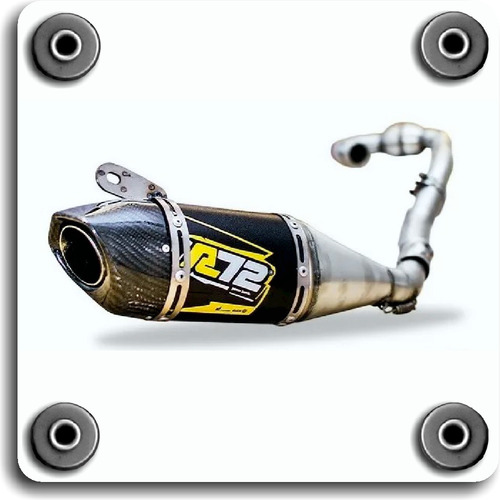 Imagen 1 de 4 de Escape Deportivo R72 Compact Honda Xr 250 Tornado 2000-2021