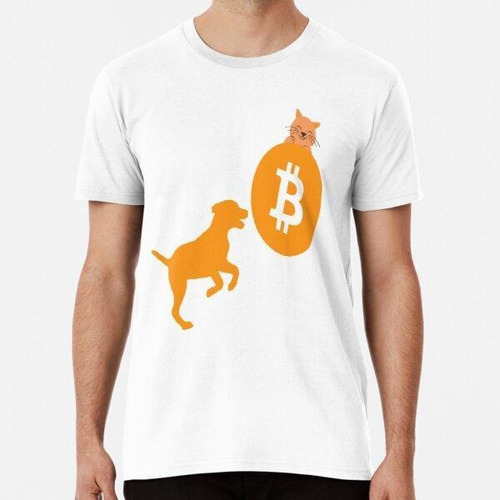 Remera Bitcoin Dog Jugando Con Bitcoin Cat Amantes De Bitcoi