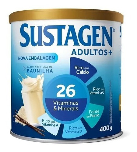 Sustagen Adulto+ Baunilha 400g (kit Com 2)