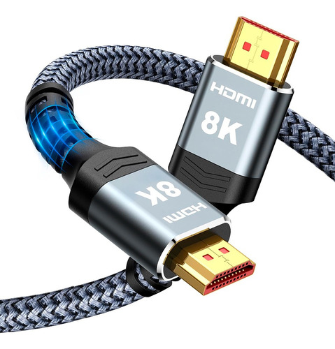Cable Hdmi 2.1, 8k@60hz, 4k@120hz, 48gbps, 2mts - Highwings