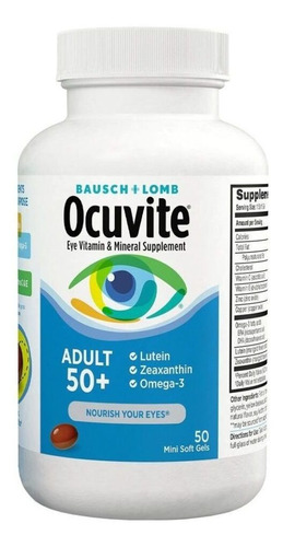 Ocuvite Adult +50 Vitam. Salud Ocular  Omega X 50 Caps.