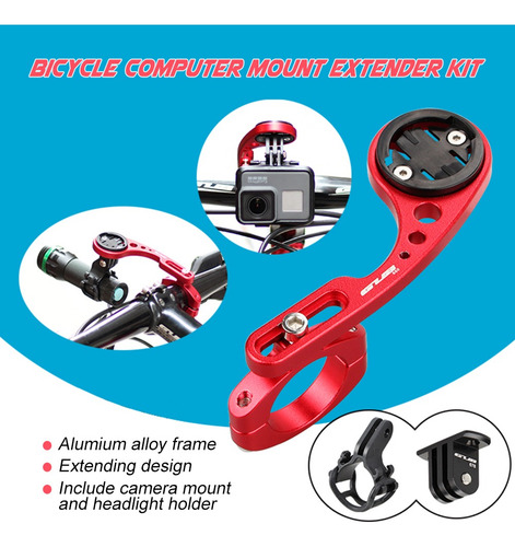 Gub Handlebar Extender Kit Bike Computer Mount Para Garmin