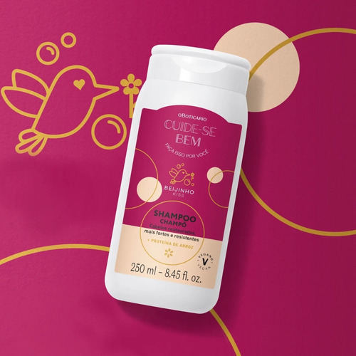 Shampoo Cuide-se Bem Beijinho 250ml De O Boticário