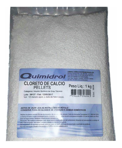 Cloreto De Cálcio Pellets Bolinha Antimofo 25 Kg