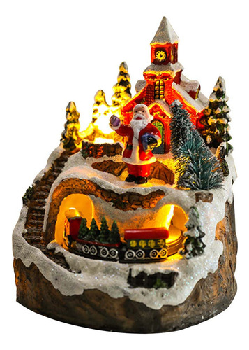 Con Adorno Navideño Giratorio De Resina Con Forma De Concier