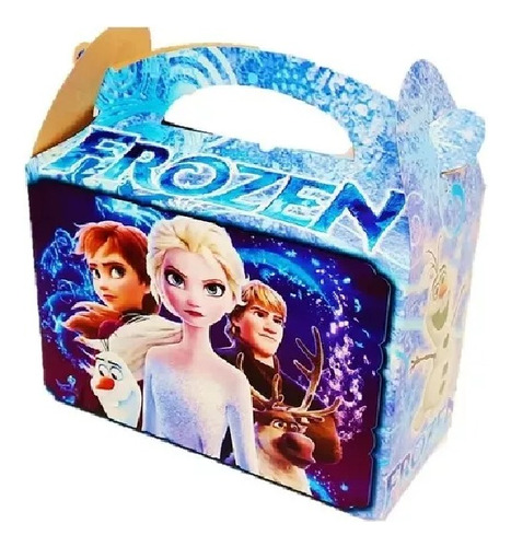 Caja Feliz Recuerdo Sorpresa X12 Fiesta Frozen Cumple Decora