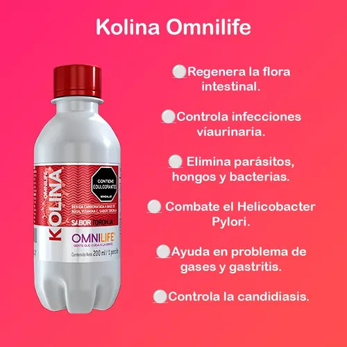 Omnikol Omnilife Pack X24 Botellines Desparacitante Candida Toronja