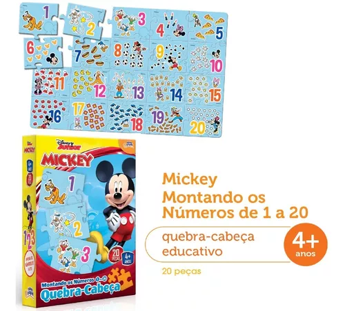 NP MONTANDO OS NUMEROS DE 1 A 20 MICKEY / 8020