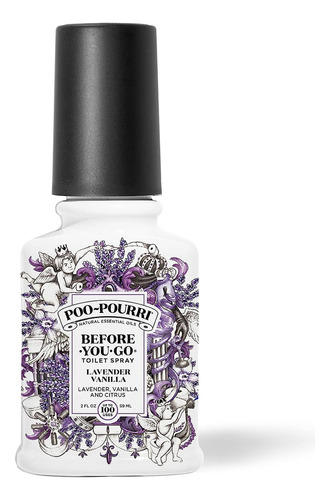Poo-pourri Antes De Ir Al Inodoro, Vainilla De Lavanda, 2 Fl