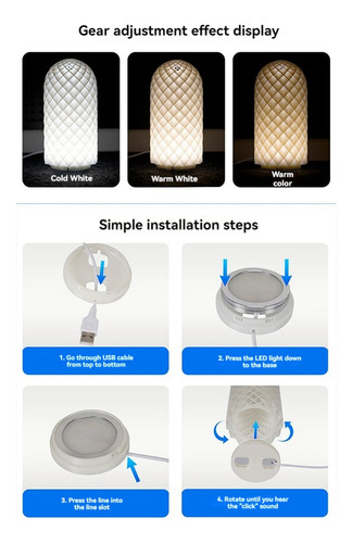 Modelo De Impresión 3d Con Luz Led, Foco Led, 5 V, Ultrafino