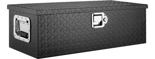 Caja De Herramientas Aluminio Resistente Negra 30x13x9.6''