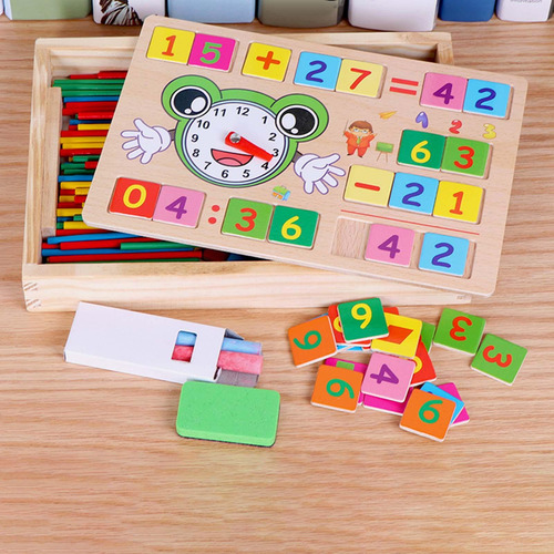 Juguetes De Madera, Juegos De Matemáticas, Bloques Y Palos