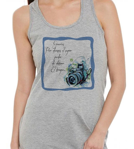 Musculosa Frase Fotografo Camara Diseño Dibujo