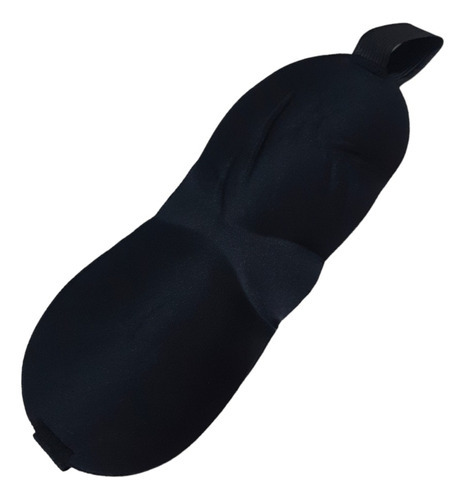 Kit De Relajación Cojín Cuello Viaje,antifaz,tapon,bolsa Color Negro