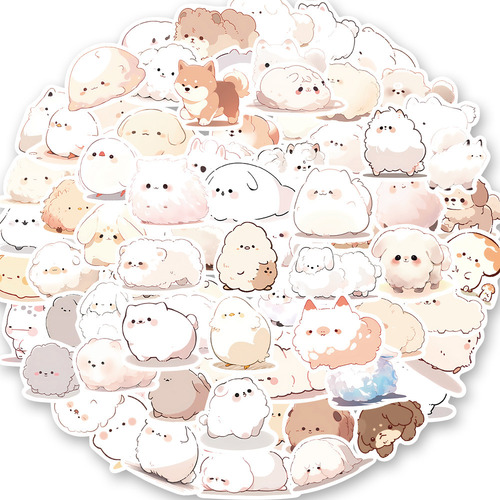 Adesivos De Desenhos Animados De Animais Decalques Kawai