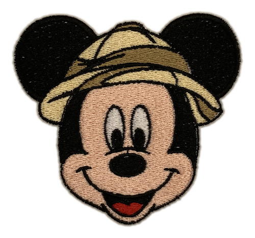 Mickey Mouse Safari - Velcro - Parche Bordado