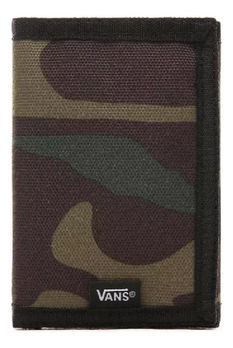 Cartera Vans Slipped Wallet Camouflage Tri Fold Urban Color Verde Musgo Diseño De La Tela Camu