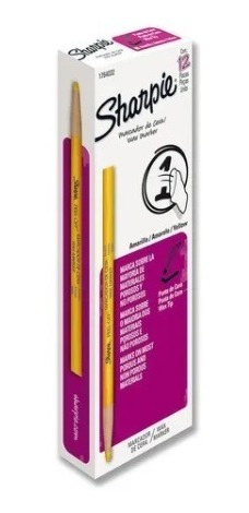 Marcador De Cera Sharpie Berol C/12 Pza Amarillo