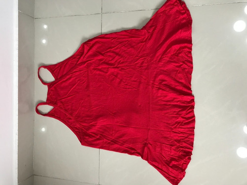 Remera Musculosa De Mujer Lisa Roja