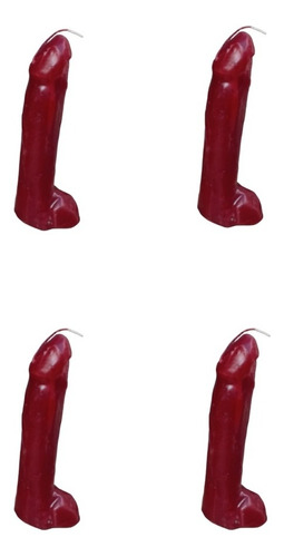 4 Velas Esotericas Pendorcho Rojo (17 Cm)