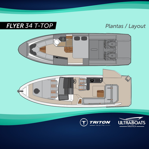 Triton Flyer 34 T-top || Zero ||