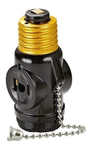 Interruptor  Cadena  2 Enchufe Bombilla Adaptador Socket 