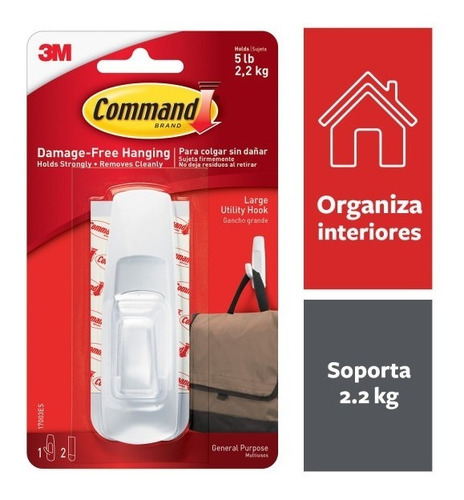 Ganchos 3m De Uso General Command Grandes