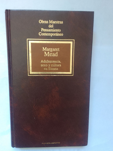 Margaret Mead Adolescencia Sexo Y Cultura En Samoa 