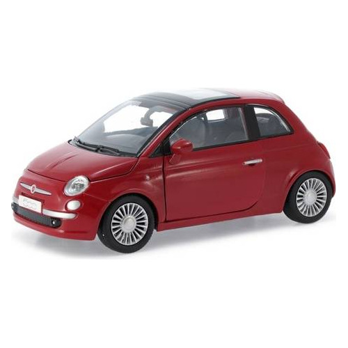 Fiat Nuova 500 Vermelho - Escala 1:24 - Motormax S/ Juros