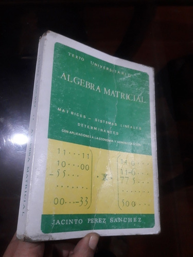 Libro Algebra Matricial De Jacinto Perez 