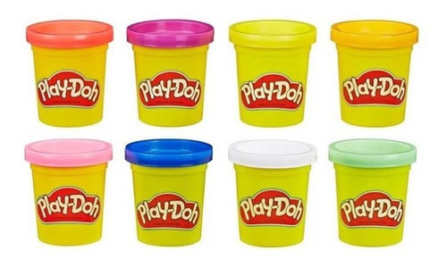 Massinha Kit Play Doh 8 Potes  (arco Iris) - Hasbro E5062