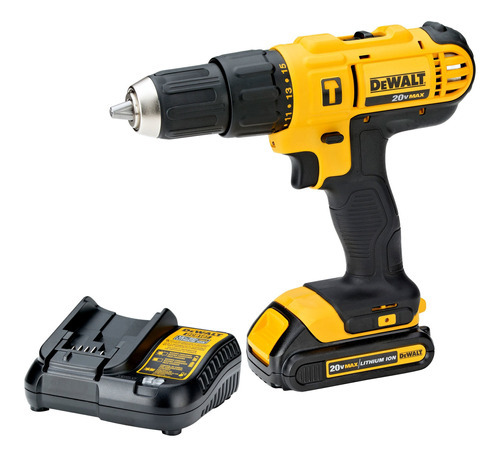 Taladro Inalambrico Dewalt 20v Dw Dcd776c2 Color Amarillo/Negro Frecuencia 60