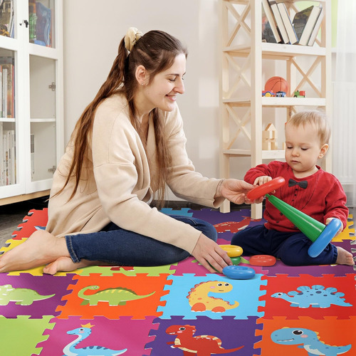 Alfombras De Puzzle Para Bebés Y Niños De 16 Piezas Para El