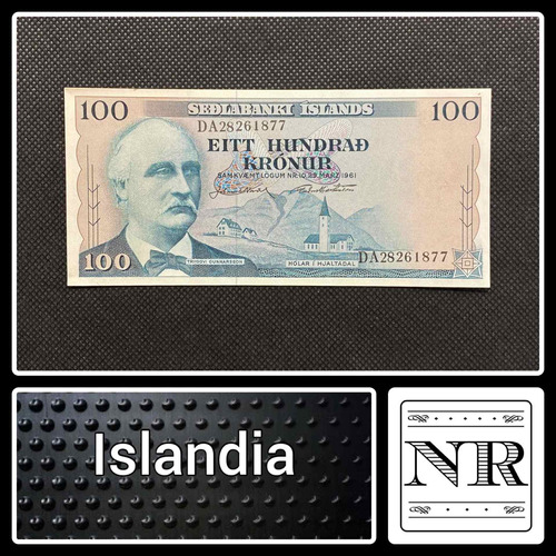 Islandia - 100 Kronur - Año 1961 - P #44