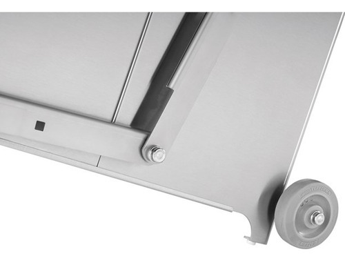 Contenedor Cuadrado Rubbermaid Con Ruedas Y Pedal 40 Galones Color Blanco