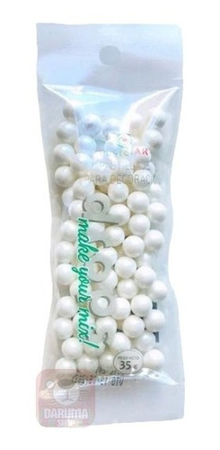 Drops Maxi Perla Comestible Blanco 35 Gr Pastelar Reposteria