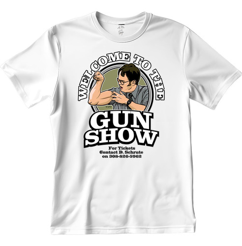 The Office Dwight Gun Show - Algodón - Dtg - Buena Polera