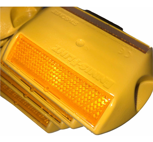 30 Vialetas Amarilla Doble Reflejante C80 Stimsonite Plastic