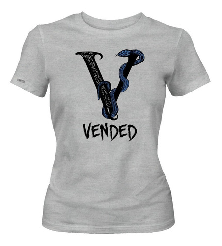 Camiseta Vended Logo Metal Rock Banda Dama Mujer Ikrd