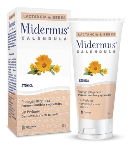 Midermus Crema Pezones Sensibles Y Agrietados  Pomo 70 G